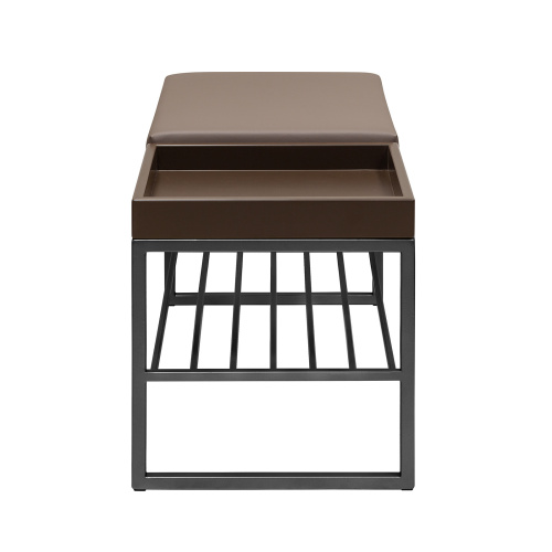 Банкетка RUBY BOX, черная, экокожа UMBRA, BrownBox, 85*40*45 фото 3