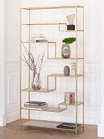 Стеллаж JAQLENE, каркас сталь, полки керамика Ivory