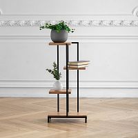 Стеллаж-подставка для цветов Loft 5, черный, 40*23*80