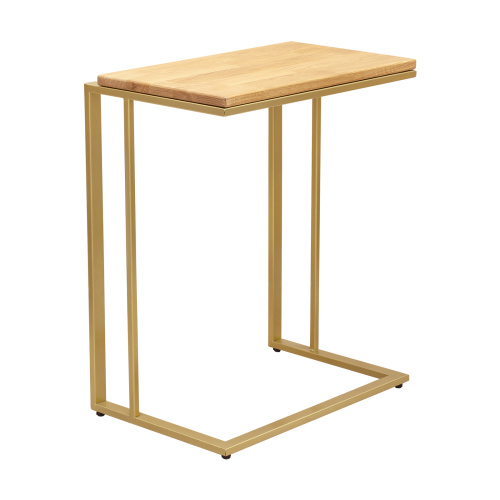 Столик кофейный приставной, золотой, 55*36,5*67 фото 6