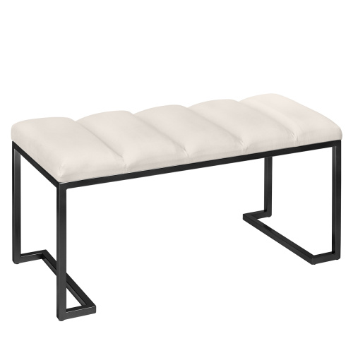 Банкетка OMEGA MINI, черная, Ivory, Bulon, 85*40*43,5 фото 2