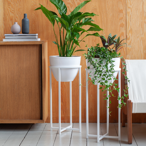 Подставка для цветов Grace 60, белая фото 2