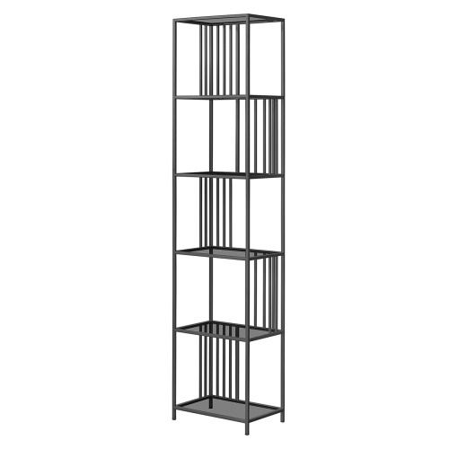 Стеллаж SOHO MINI, черный, тонированное стекло, 45*30*195 фото 10