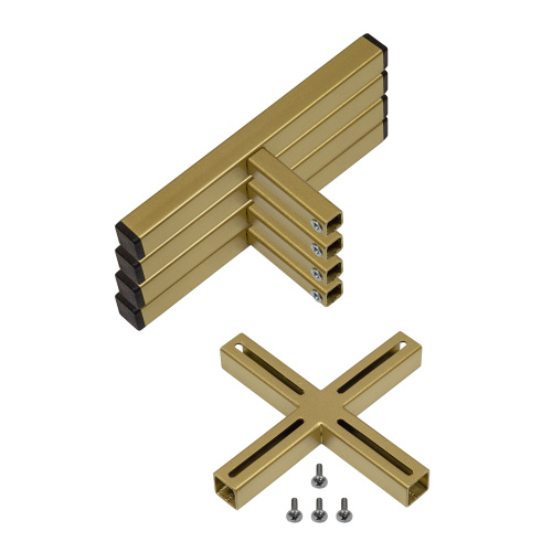 Подставка для цветов OXALIS SMART 20, регулируемая под кашпо, золотая фото 16