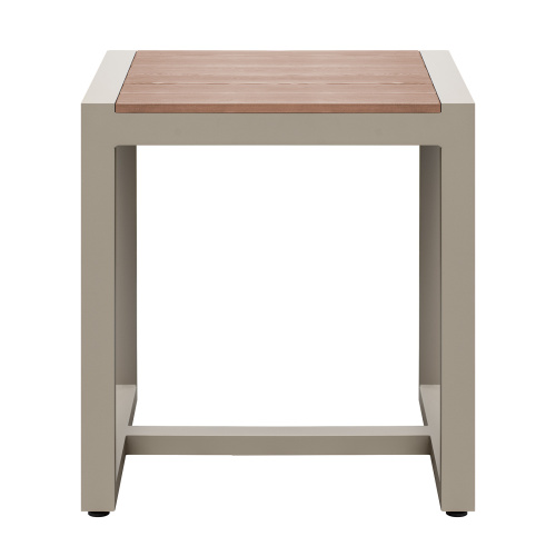 Набор садовый обеденный SANTORINI / 3 предмета: стол 70*70 и 2 стула / бежево-серый/серый (S2) фото 16