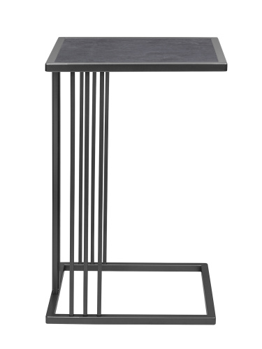 Cтолик приставной SOHO, черный, столешница керамика Antracite 600x400 фото 6