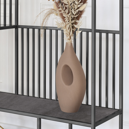 Стеллаж SOHO, черный, керамика антрацит, 192*90*30 фото 4