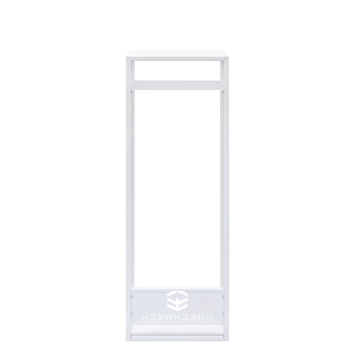 Дровница CAPRI MINI с полкой, белая, столешница металл, 40*30*118 фото 10