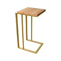 Столик кофейный приставной, золотой 330