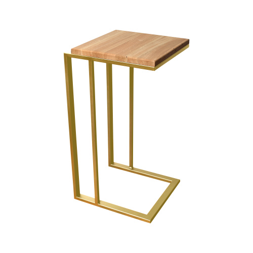 Столик кофейный приставной, золотой 330