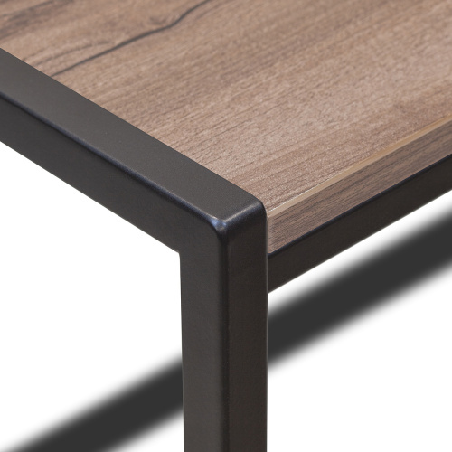 Стол письменный Rimini, черный, ЛДСП Орех Табак, 90*65*75 фото 14