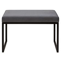 Банкетка ALBA SMART, черная, Light Blue