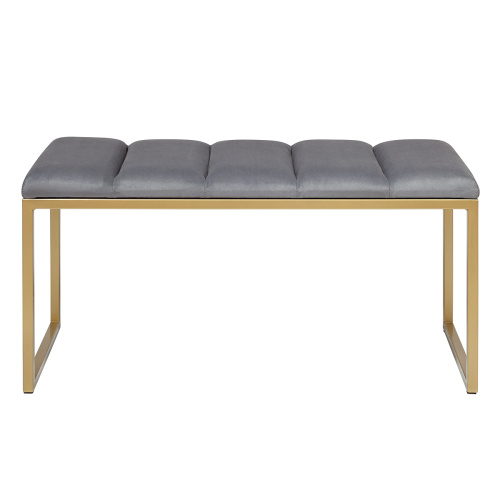 Банкетка ALBA MINI, золотая, Mouse Grey, Bulon, 85*40*43,5