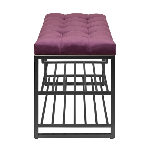 Обувница GARDA PLUS, черная, Marsala, каретная стяжка, 85*40*52 фото 5