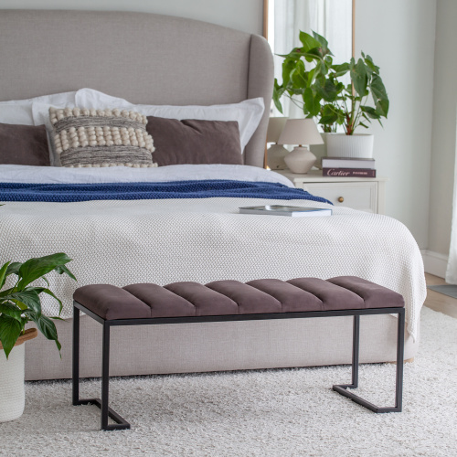 Банкетка OMEGA, черная, Kashtan, Bulon, 110*40*43,5 фото 2