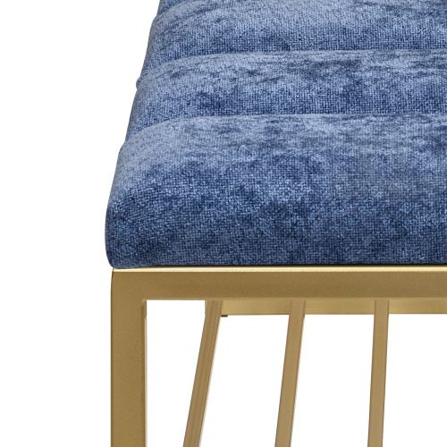 Банкетка RUBY, золотая, Steel Blue, Bulon, 110*40*43,5 фото 4
