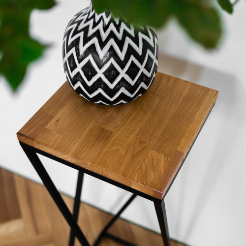 Столик для цветов Loft 80, черный фото 2