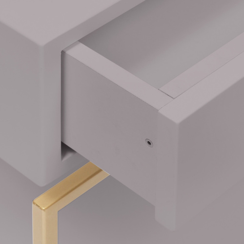 Тумба прикроватная KARIN, золотая, МДФ LATTE фото 3