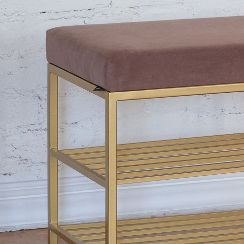 Обувница GARDA PLUS, золотая, Mocco, 85*40*52 фото 3