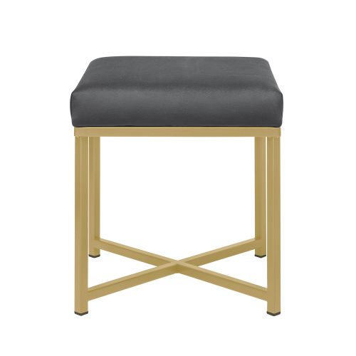 Пуф CRUZ, золотой, Mouse Grey, 40*40*47 фото 2