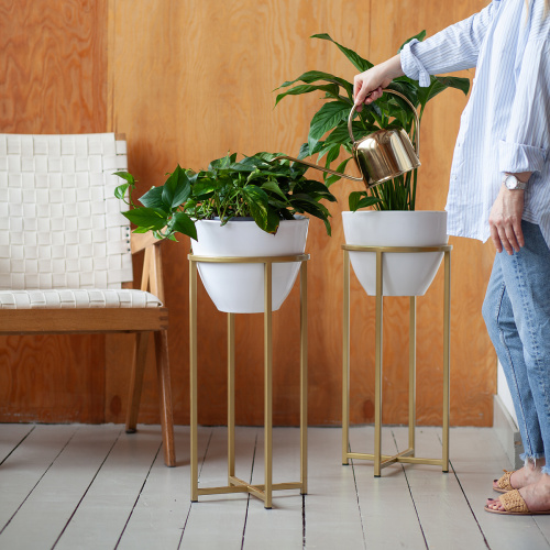 Подставка для цветов Grace 60, золотая фото 3