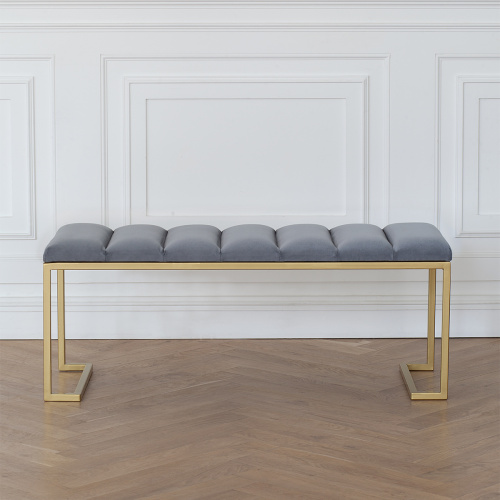 Банкетка OMEGA, золотая, Light Blue, Bulon, 110*40*43,5