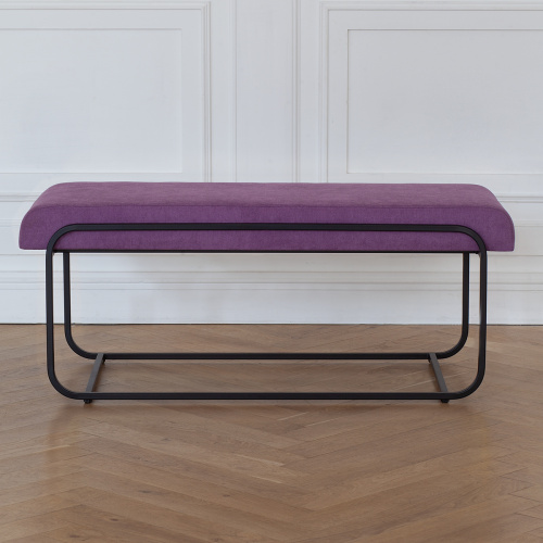 Банкетка SIENA, черная, LAVANDA, 108*42*44