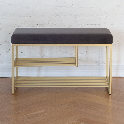 Обувница GARDA PLUS, золотая, Mouse Grey, 85*40*52 фото 2