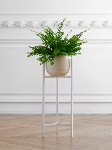 Подставка для цветов Trinity 60, белая фото 4