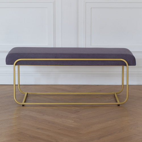 Банкетка SIENA, золотая, ANTRACITE, 108*42*44