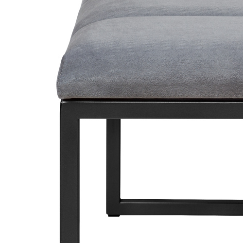 Банкетка ALBA MINI, черная, Mouse Grey, Bulon, 85*40*43,5 фото 4