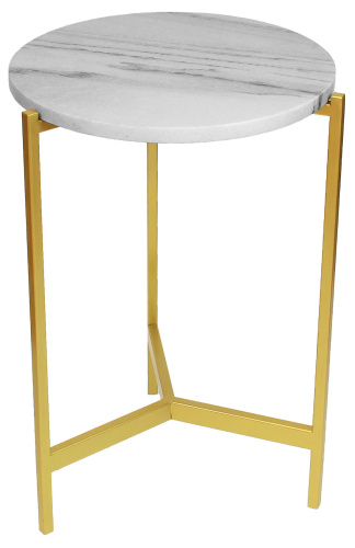 Столик кофейный ODRI, золотой/мрамор