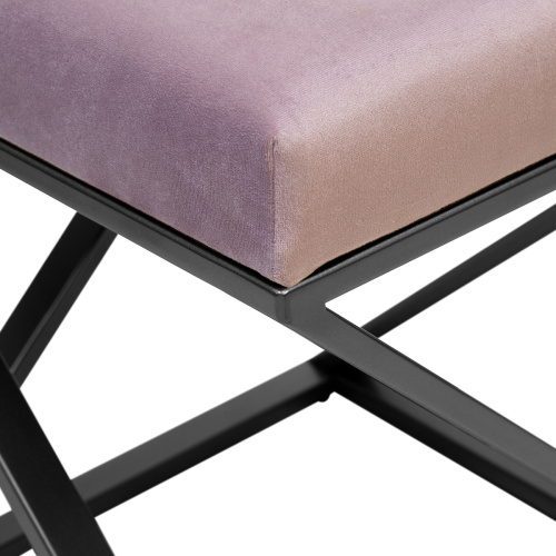 Пуф Chelsea, черный, Dusty Pink фото 9