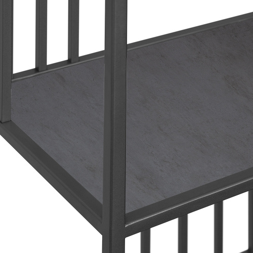 Стеллаж SOHO MINI, черный, ЛДСП Бетон темный фото 4