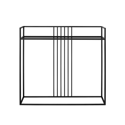 Консоль SOHO, черная, тонированное стекло, 100*35*94 фото 7