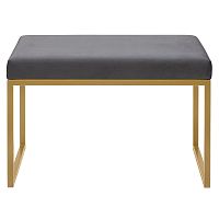 Банкетка ALBA SMART, золотая, Light Blue, 65*35*45