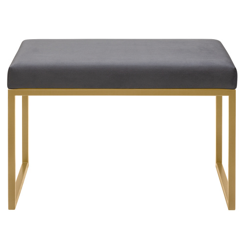 Банкетка ALBA SMART, золотая, Light Blue, 65*35*45