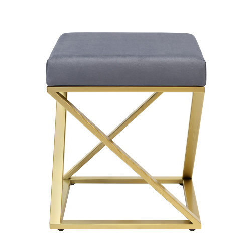 Пуф Chelsea, золотой, Light Blue, 40*40*45 фото 7