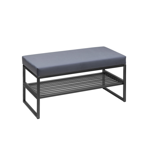 Банкетка RIMINI MINI, черный, Light Blue, 85*40*45 фото 2