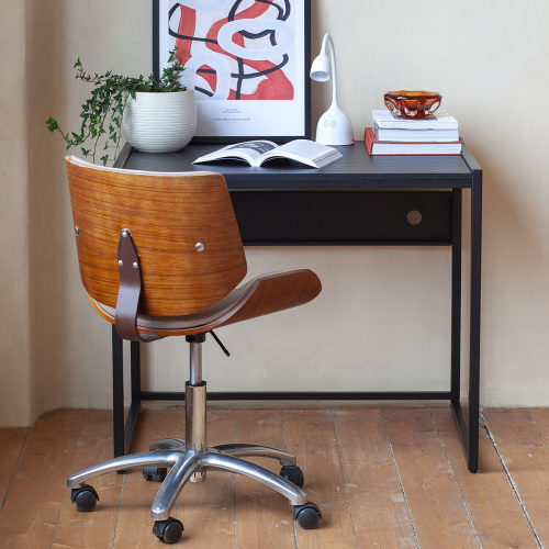 Стол письменный Rimini, черный, ЛДСП Черный, 90*65*75 фото 2