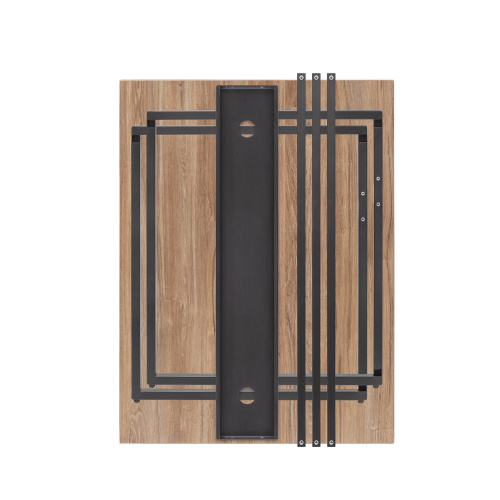 Стол письменный Rimini, черный, ЛДСП Дуб Канзас, 90*65*75 фото 16