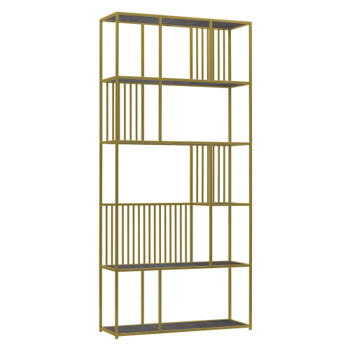 Стеллаж SOHO, золотой, керамика антрацит фото 8