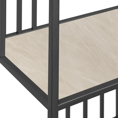 Стеллаж SOHO MINI, черный, керамика Ivory, 45*30*195 фото 12