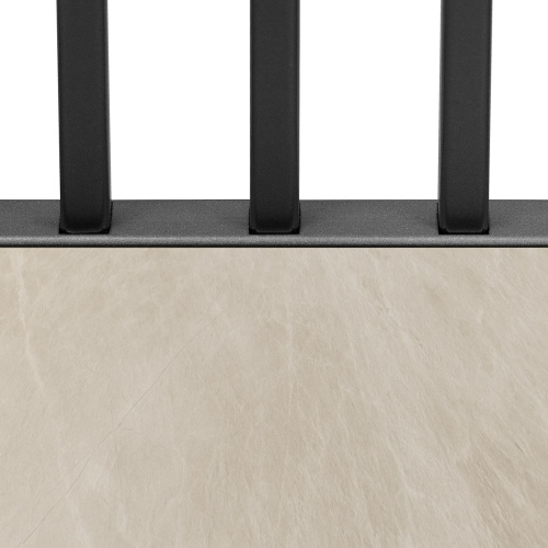 Стеллаж SOHO, черный, керамика слоновая кость, 192*90*30 фото 5