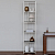 Стеллаж SOHO MINI, белый, тонированное стекло, 45*30*195
