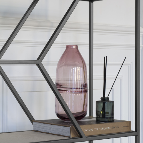 Стеллаж MALTA MINI, черный, керамика Ivory, 80*30*175 фото 3