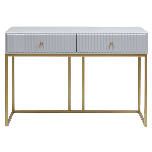 Консоль VERONA, золотая, МДФ Pearl Grey, 112*40*78 фото 4