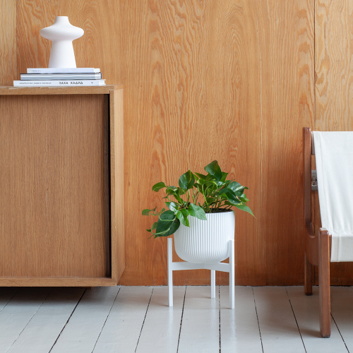 Подставка для цветов Trinity 25, белая фото 3