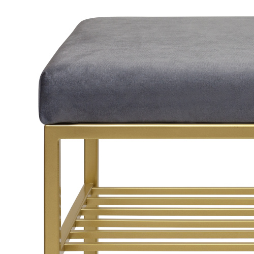 Обувница GARDA PLUS, золотая, Mouse Grey, 85*40*52 фото 9