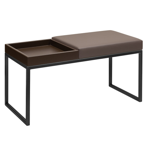 Банкетка ALBA BOX, черная, экокожа UMBRA, BrownBox, 85*40*45 фото 2